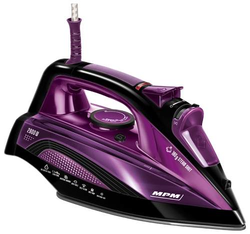Naparovacia žehlička s keramickou žehliacou plochou MPM MZE-21/RS