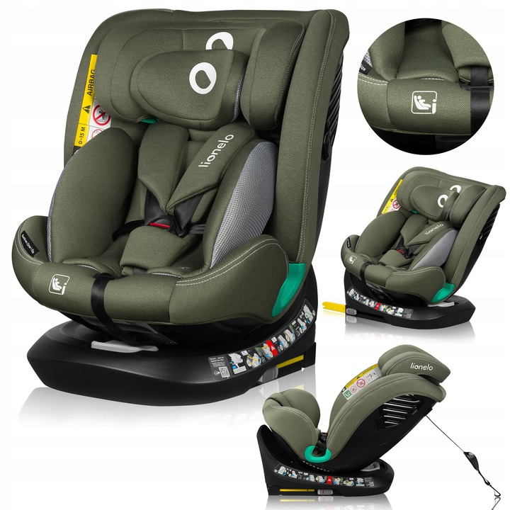 OTOČNÁ AUTOSEDAČKA PREDNÁ ZADNÁ BASTIAAN ONE I-SIZE 40-150cm Lionelo
