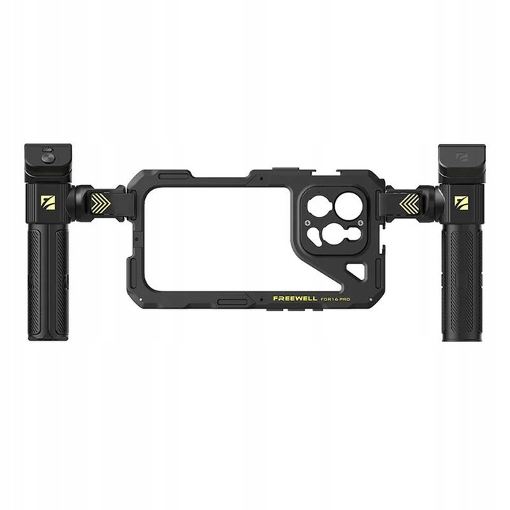 Obslužná klietka pre iPhone 16 Pro FREEWELL Genius Rig + bluetooth diaľkový ovládač