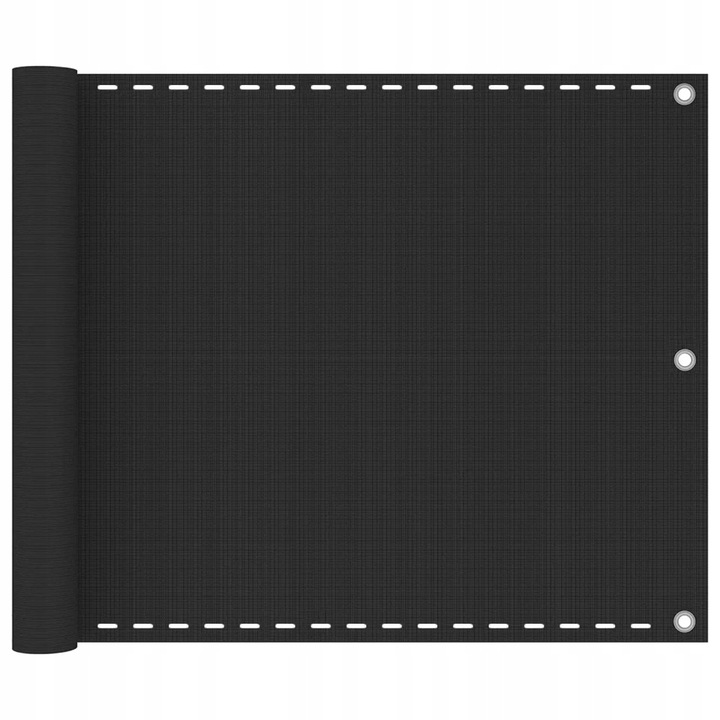 Petrashop Balkónová zástena HDPE 75 x 500 cm antracitová Antracitová 31083