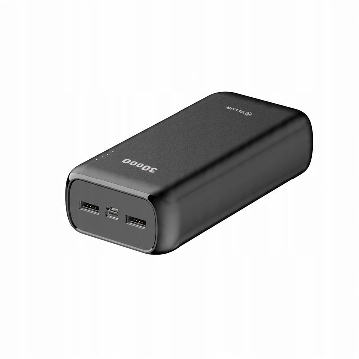 Powerbanka TELLUR 30000 mAh čierna najlacnejšie