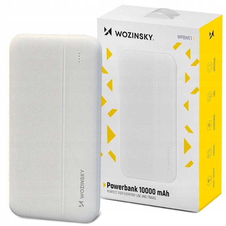 Powerbanka Wozinsky 10000 mAh biela