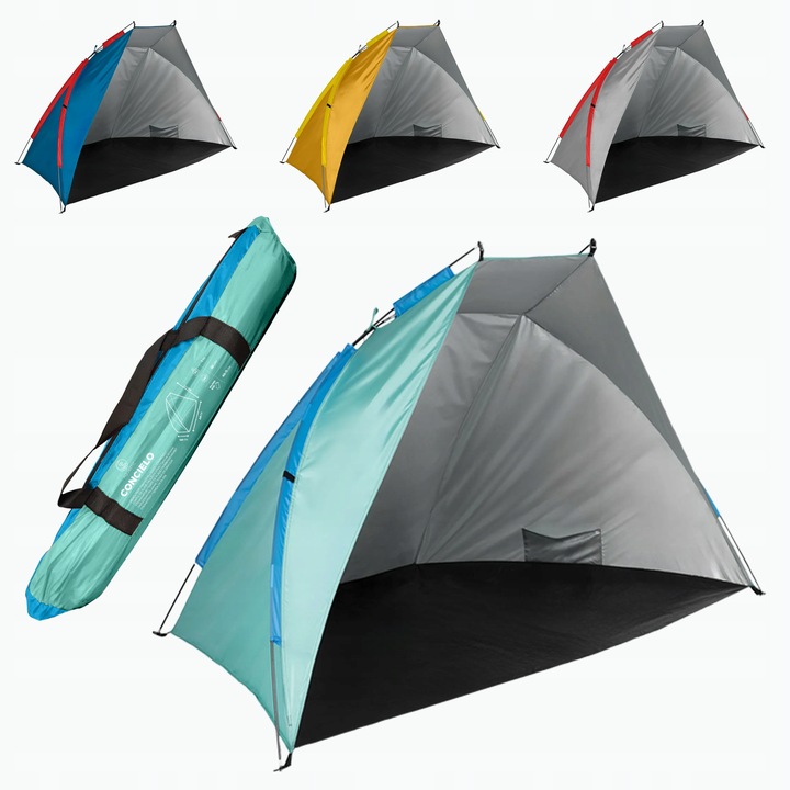 Plážový stan AQUASTIC Concielo tyrkysový OS UPF 50+ Ochrana pred slnkom