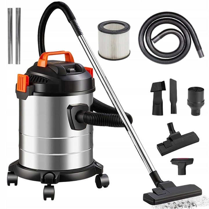 PRIEMYSELNÝ VYSÁVAČ 6 M, DOSAH 20 L, OBJEM VOZÍKA 4 KOLESÁ