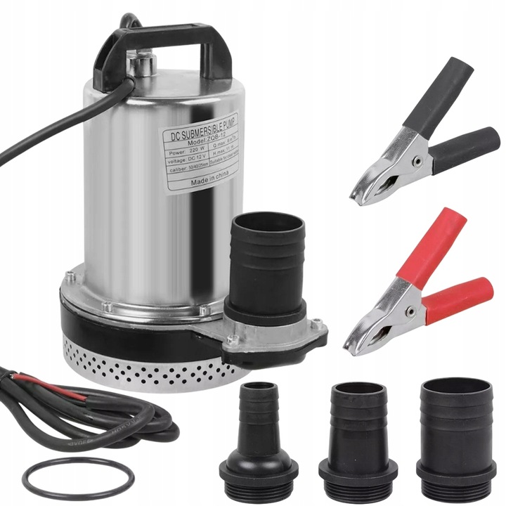 PONORNÁ PUMPA 12V 8000 L/H NA ŠPINAVÚ A ČISTÚ VODU DO ZÁHRADY