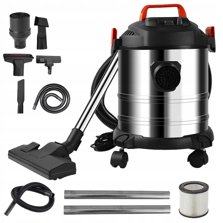 PRIEMYSELNÝ BEZVRECKOVÝ VYSÁVAČ NA SUCHÉ A MOKRÉ VYSÁVANIE POPOLA Z KRBU SUTINY 2000 W