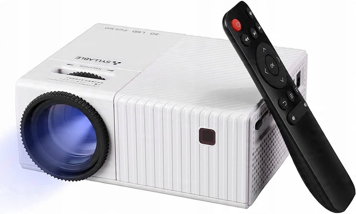 PROJEKTOR MINI SYLLABLE 4K HD LED DIAĽKOVÝ OVLÁDAČ HDMI USB