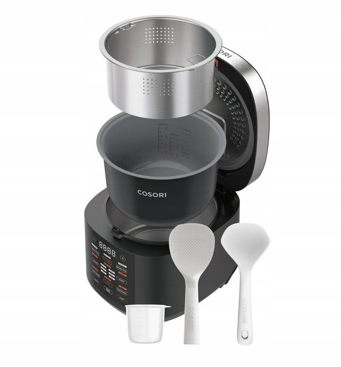 Pomalý hrniec Multicooker na varenie v pare Multifunkčný Cosori Čierny 970W 5L