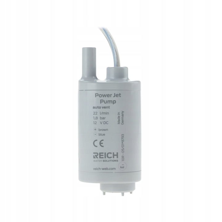 Ponorná pumpa Power Jet 12 V 22 l/m 1,8 bar Reich pumpa na čistú vodu