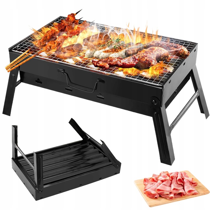 PRENOSNÝ SKLADACÍ UHLÍKOVÝ GRIL NA PIKNIK NA KEMPOVANIE
