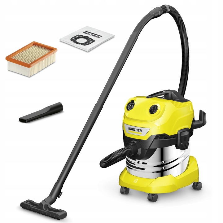 Priemyselný vysávač Kärcher WD 4 S V-20/5/22 na mokré a suché vysávanie 1.628-260.0 LACNÉ