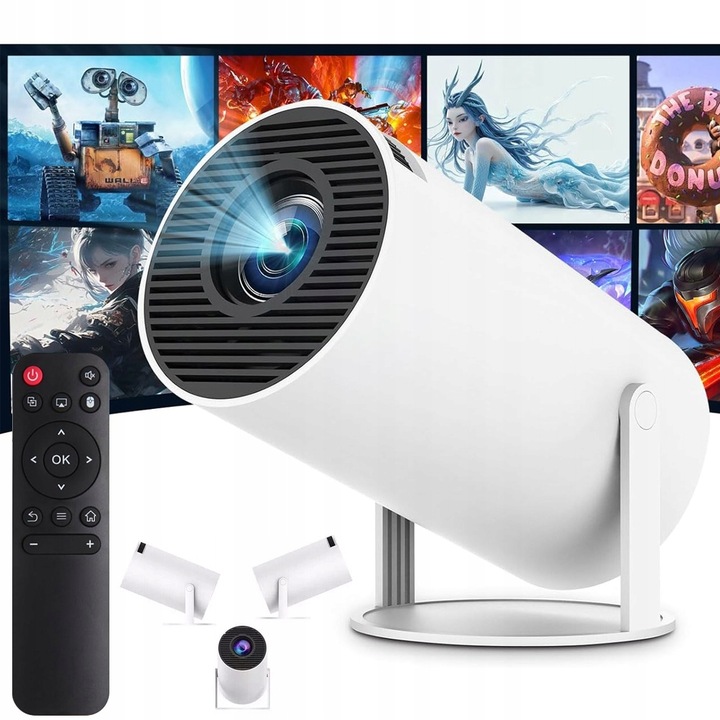 PROJEKTOR HY300 PRO 2025 NOVÁ VERZIA 4K WIFI PRENOSNÝ SMART ANDROID TV