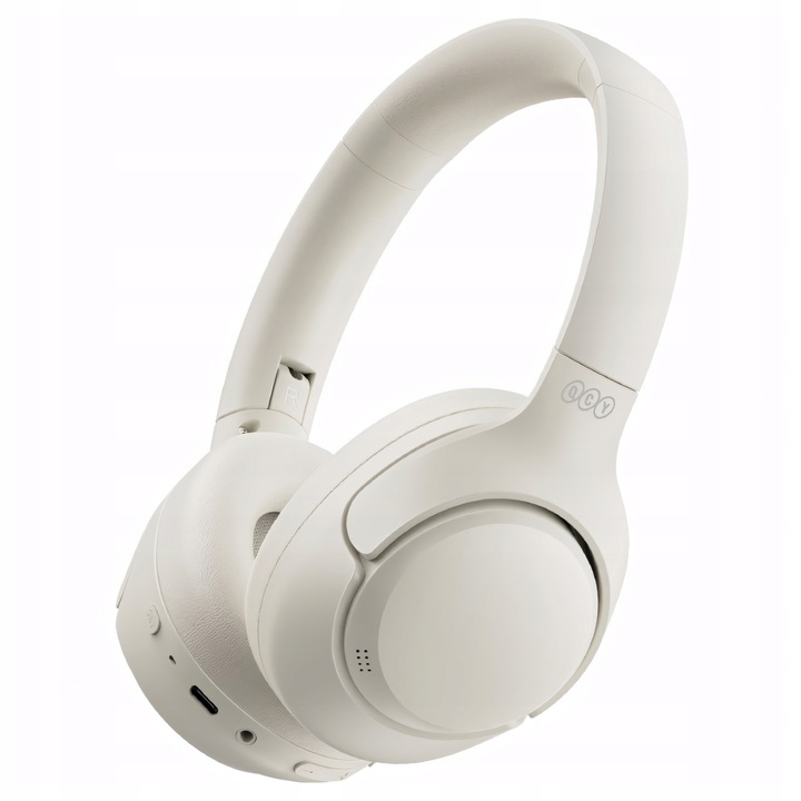 QCY H3 Komfortné bezdrôtové Slúchadlá Na Uši Bluetooth 5.3 ANC Biele