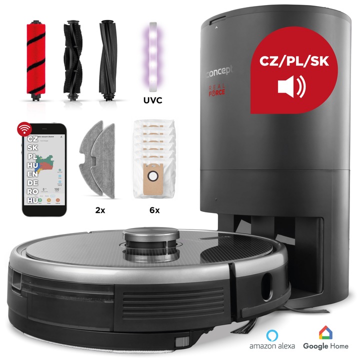 Robotický vysávač Concept VR3520n čierny