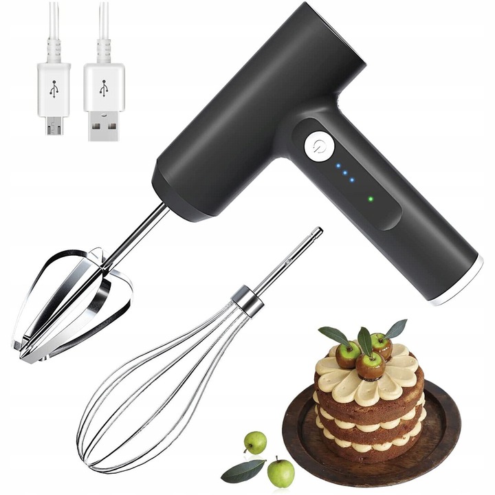 Ručný mixér Bedee Ručný USB mixér 20 W čierny