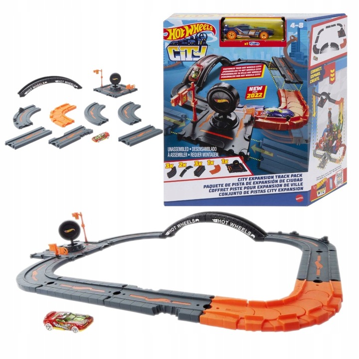 Rozširujúca sada Hot Wheels Pretekárska autodráha + autíčko HDN95