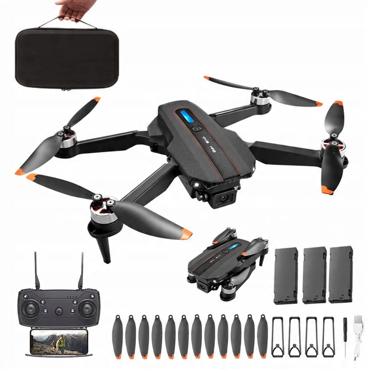 RC DRON S KAMEROU 1080P, DVOJITÁ KAMERA, VYHÝBANIE SA PREKÁŽKAM, BEZHLAVÝ REŽIM