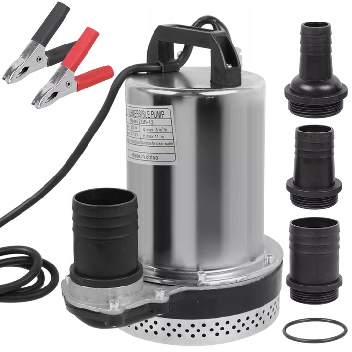 Silná ponorná pumpa do studne na čistú a špinavú vodu 220 W 8000 L/h 12 V