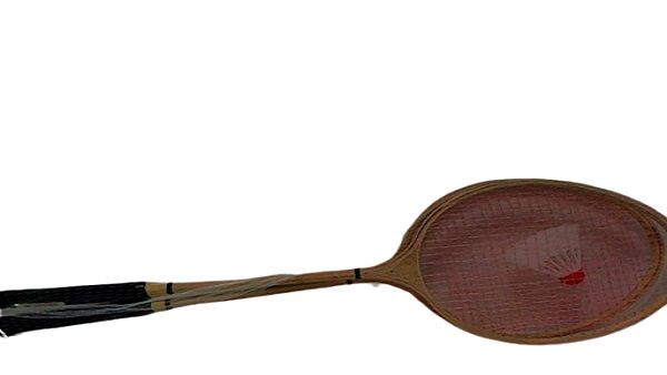 Sada 2 rakiet s košíkom na hranie bedmintonu, drevená M&Z