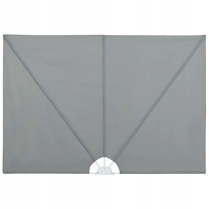 Skladacia bočná markíza na terasu, sivá 300x150 cm