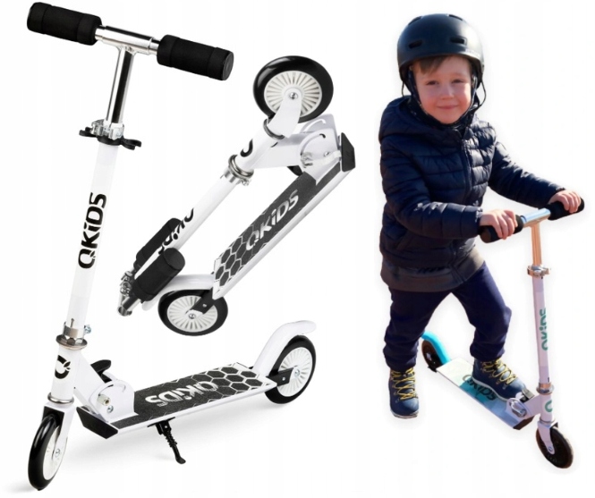 SKLADACIA KOLOBEŽKA PRE DETI QKIDS FLO Čierna, NASTAVITEĽNÁ, LOŽISKÁ ABEC-7