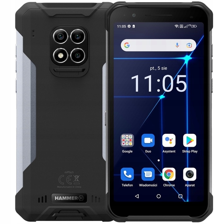 Smartfón Hammer 6 GB / 128 GB 4G (LTE) strieborný