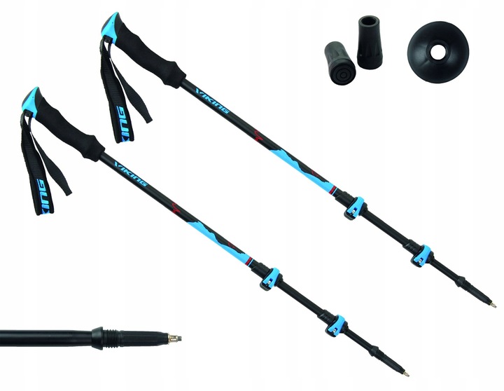 SEKČNÉ TREKINGOVÉ PALICE SKLADACIE LOST PEAK 65-135 cm VIKING