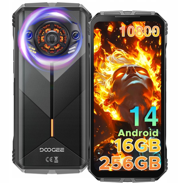 Smartfón DooGee S Punk 4G 16 GB/256 GB Phantom čierny
