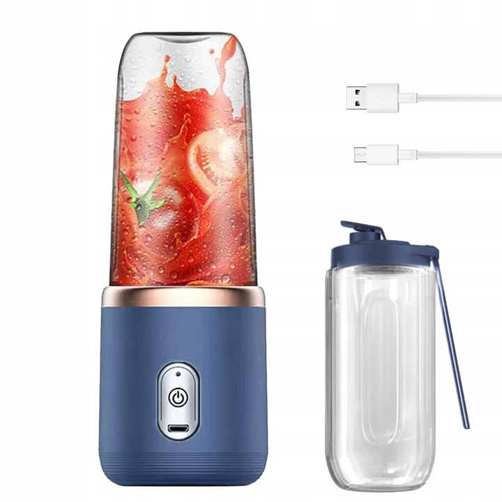 STOLNÝ MIXÉR BEZDRÔTOVÝ KEMPINGOVÝ 400ML + 2 POHÁRE