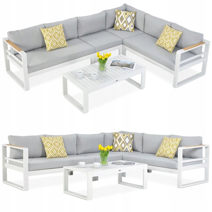 Sada záhradného odpočinkového nábytku PANAMA Rohový stolík Taras Premium