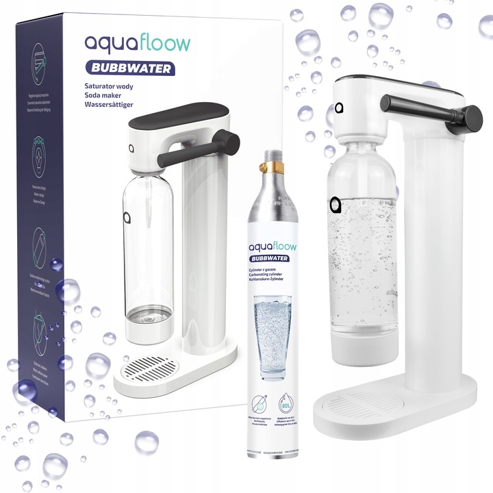 SATURÁTOR NA PERLIVÚ VODU AQUAFLOOW VALEC FĽAŠA CO2 + FĽAŠA NA VODU