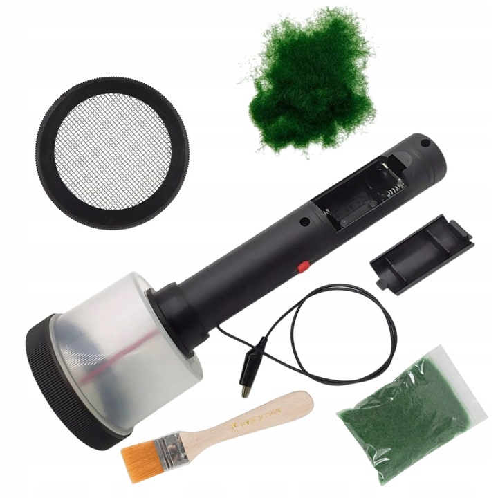 STROJ NA FLOKOVANIE TRÁVY PRE MALÉ PLOCHY S DVOMA SIEŤAMI AKCIA