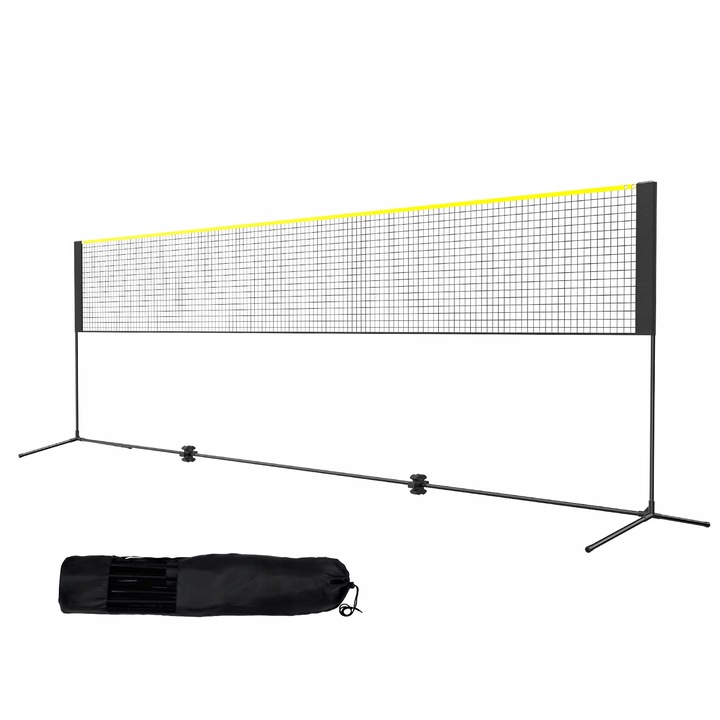 SucceBuy Bedmintonová sieť s nastaviteľnou výškou, prenosná, 510x155x103CM