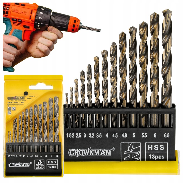 Sada vrtákov do vŕtačky HSS kobaltové na kov BIT Metal INOX 13 kusov