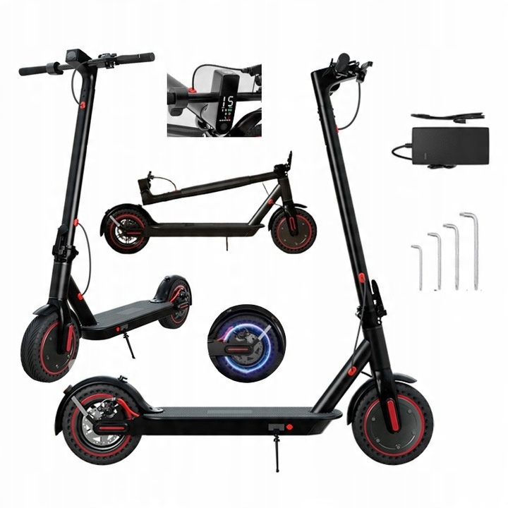 Skladacia elektrická kolobežka T1 350W 30KM 36V 10.4AH 20KM/H 8.5" Mestská