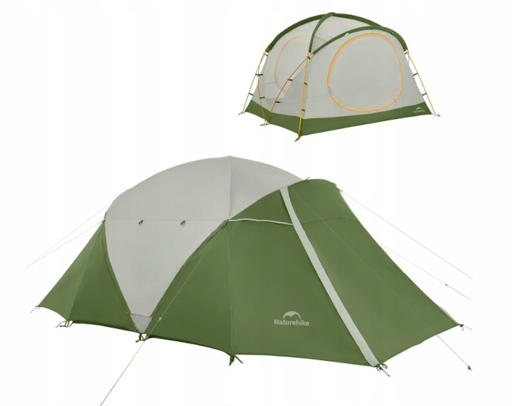 Stan Naturehike KOTA 4 Olive Green pre 4 osoby dvojvrstvový s predsieňou