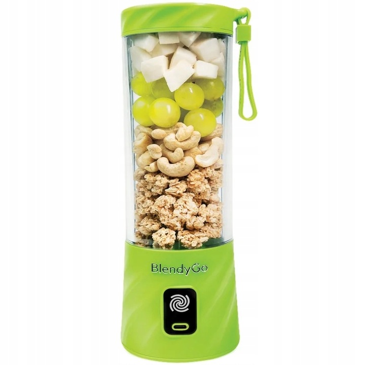 Stolný mixér BlendyGo Mikser do smoothie mini stolný mixér 250 W zelený