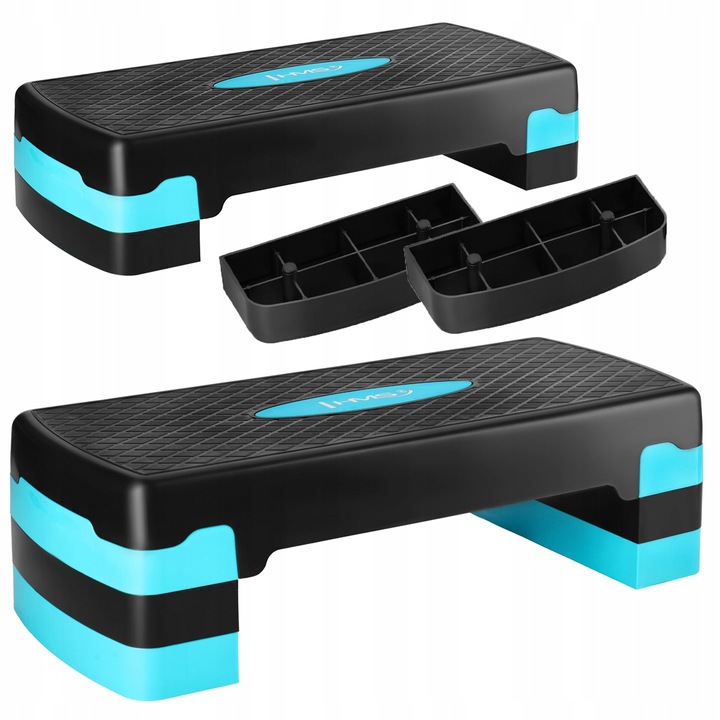 STEPPER NA CVIČENIE AEROBIKU FITNESS SCHODEK 3-STUPŇOVÝ REGULOVATEĽNÝ 200 kg