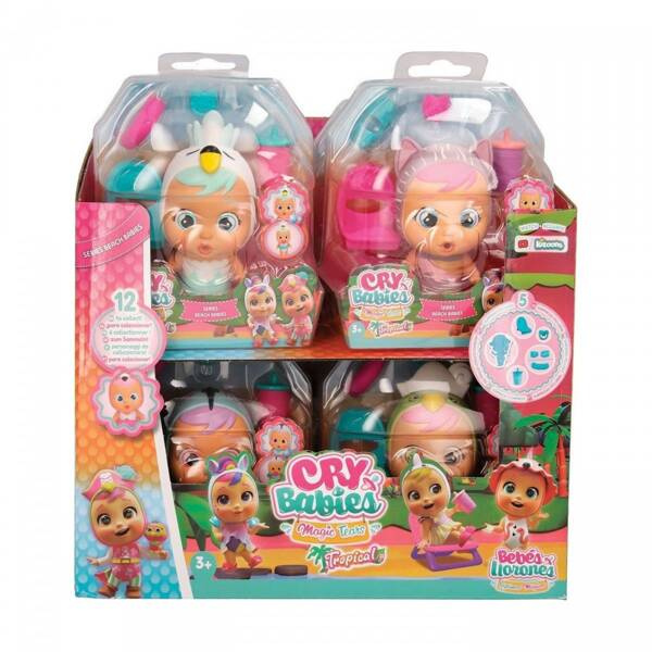 Tm Toys Lalka Cry Babies Plážová Mix vzorov