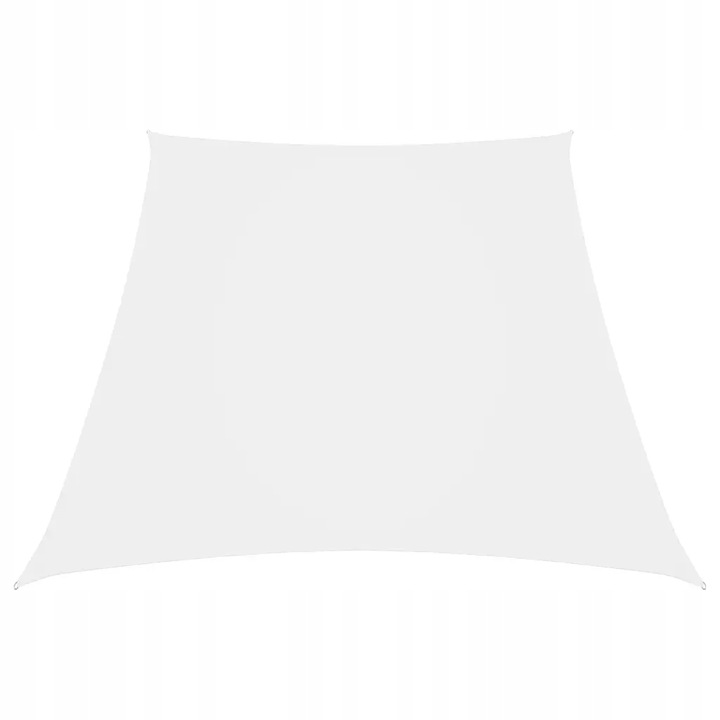 Tieniaca plachta oxfordská látka lichobežníková 3/4 x 3 m biela Biela 135297