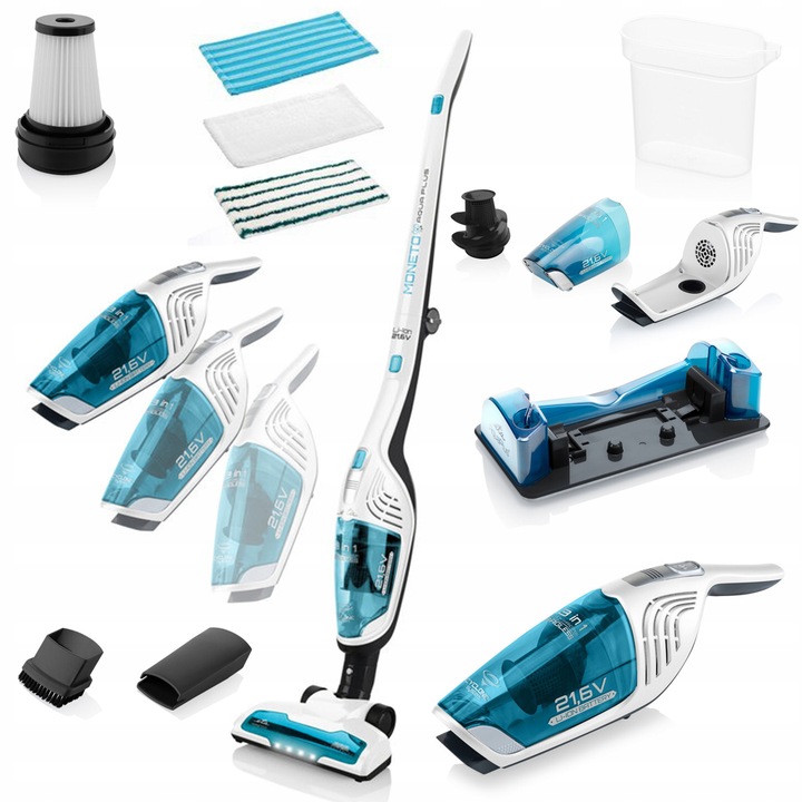 Tyčový vysávač ETA Moneto II AQUA PLUS 21,6V bezdrôtový 3v1 s MOPOM ZĽAVA