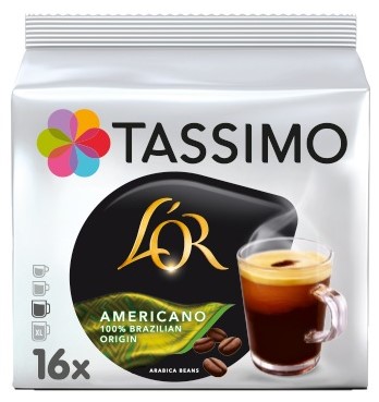 TASSIMO kapsule Brazil Americano 16 porcií