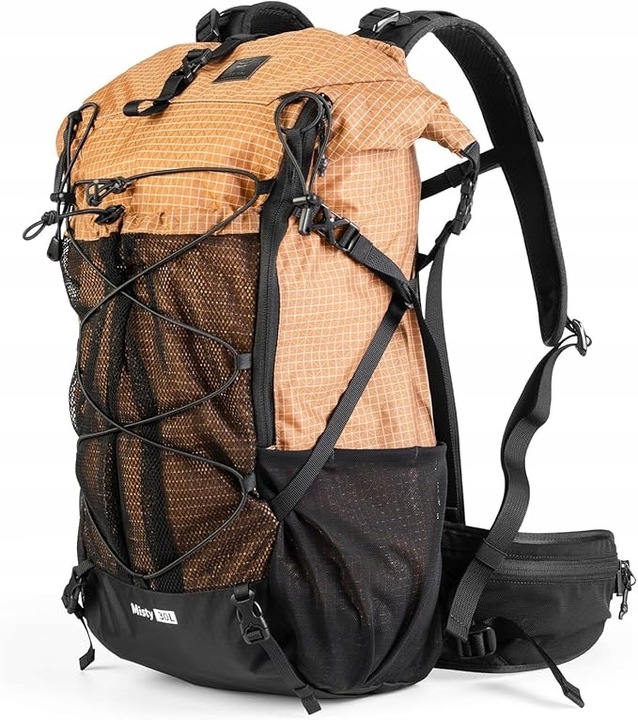Turistický batoh na treking 30+5L vodotesný QUNATURE 600094001 H55 Khaki LACNÉ