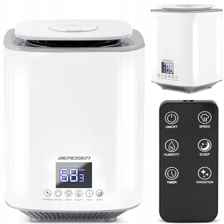 ULTRAZVUKOVÝ ZVLHČOVAČ VZDUCHU IONIZÁTOR AROMATERAPIA DIAĽKOVÉ OVLÁDANIE