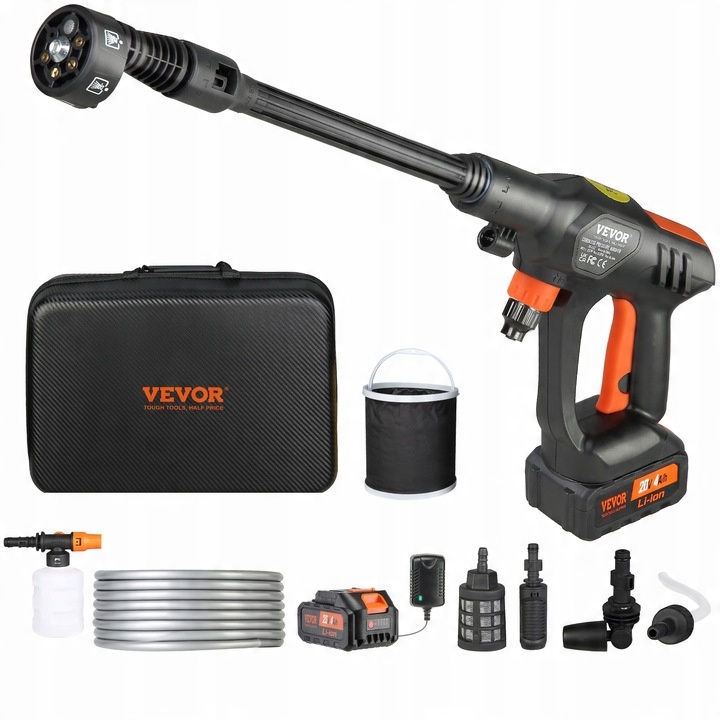 VEVOR Myjka Wysokociśnieniowa Pištoľ Natryskowy 250W 21V 300x220x85MM