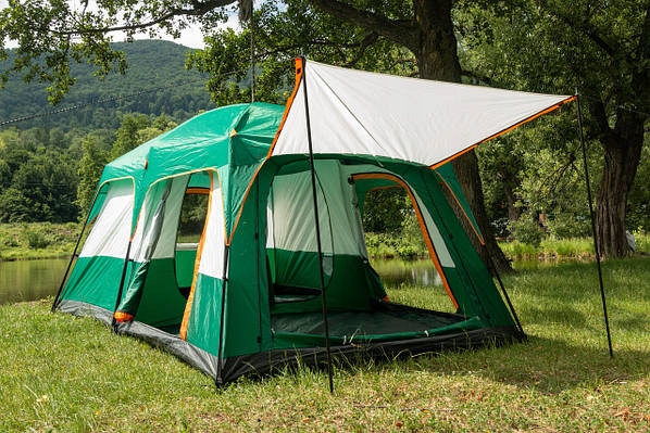 Veľký rodinný Kempingový Stan pre 4/6 osôb, stan pre 2 izby