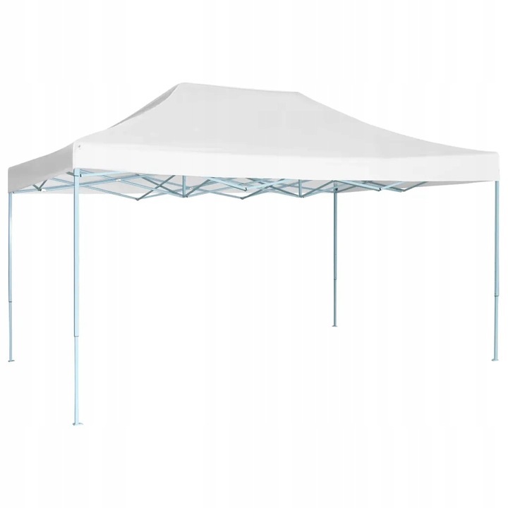 vidaXL Profesionálny skladací párty stan, 3x4 m, biely, oceľ