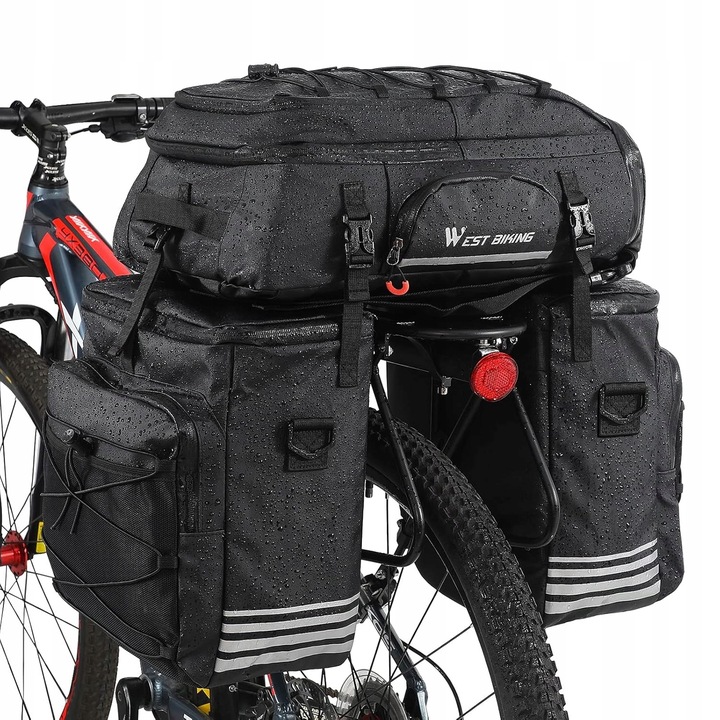 VODOTESNÁ cyklistická taška WEST BIKING ČIERNA