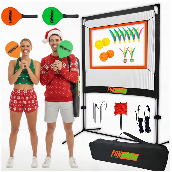 Vianočný darček pre pár Športová arkádová hra Funminton, sada XXL