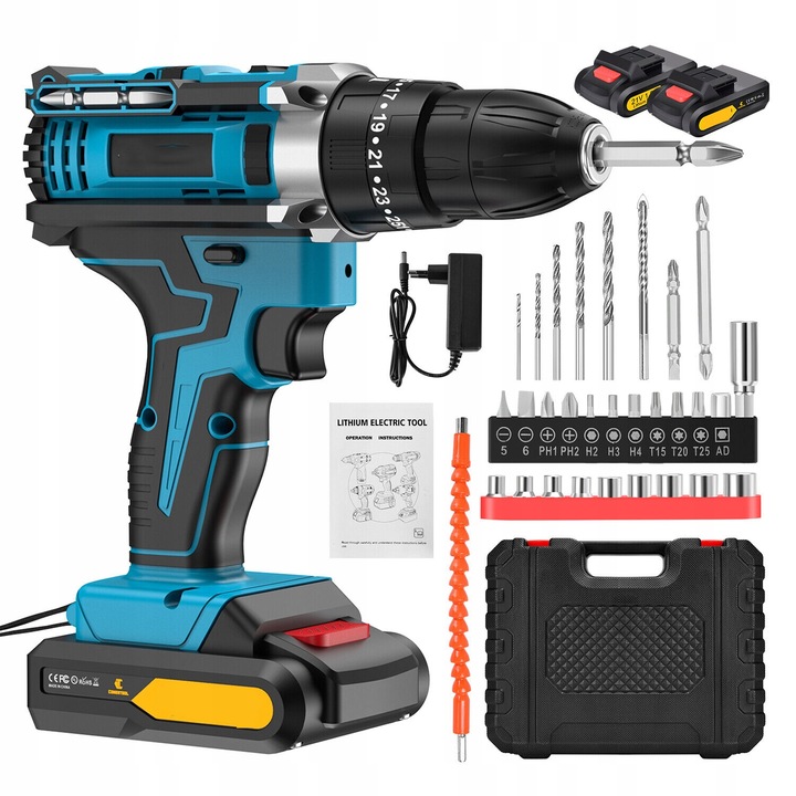 WIERTARKO WKRĘTARKA AKUMULATOROWA SKRUTKOVAČ 2XAKU SADA